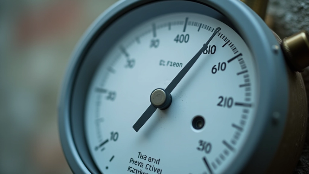 Gros plan sur un compteur d'eau analogue avec cadran et aiguilles précises